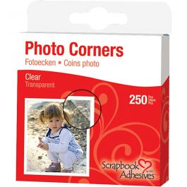 Photo Corners, black, W: 10 mm, 108 pc/ 1 pack [HOB-11598]