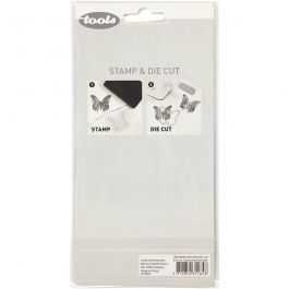 Clear stamps and cutting dies, ballon, size 3-7,5 cm, 1 pack [HOB-117484]