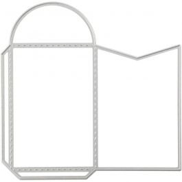Die Cut and Embossing Folder, envelope, size 12,87x12,7 cm, 1 pc [HOB-117489]