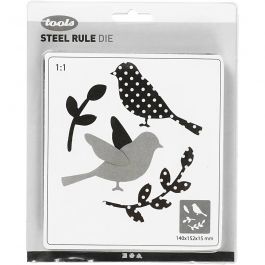 Steel Ruled Die, tag, size 14x15,25 cm, thickness 15 mm, 1 pc [HOB-117492]