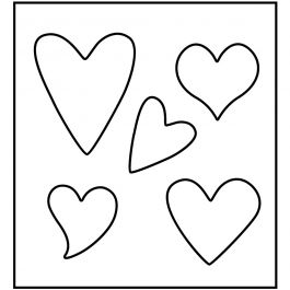 Steel Ruled Die, heart, size 14x15,25 cm, thickness 15 mm, 1 pc [HOB-117493]