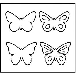 Steel Ruled Die, butterfly, size 14x15,25 cm, thickness 15 mm, 1 pc [HOB-117497]
