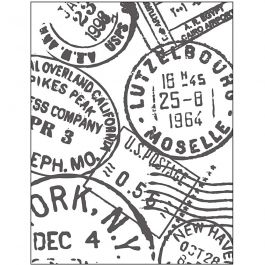 Embossing Folder, stamps, size 11x14 cm, thickness 2 mm, 1 pc [HOB-11767]