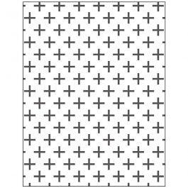Embossing Folder, cross, size 11x14 cm, thickness 2 mm, 1 pc [HOB-11770]