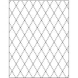 Embossing Folder, rhombus, size 11x14 cm, thickness 2 mm, 1 pc [HOB-11771]