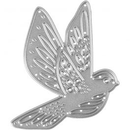Die Cut and Embossing Folder, bird, size 5,6x6 cm, 1 pc [HOB-11788]