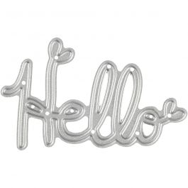 Die Cut, Hello, size 59x36 mm, 1 pc [HOB-118004]