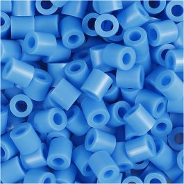 Fuse Beads, size 5x5 mm, hole size 2,5 mm, medium, blue (32238), 6000 pc/ 1 pack [HOB-751371]