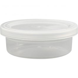 Plastic Tub with Lid, H: 24 mm, D: 68 mm, 45 ml, 20 pc/ 1 pack [HOB-13171]