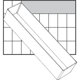 Insert Box, no. A8-3, H: 47 mm, size 235x55 mm, 1 pc [HOB-13340]