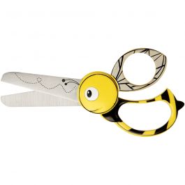 Kids Animal Scissors, Bee, L: 13 cm, 1 pc [HOB-1379]