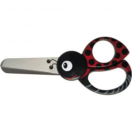 Kids Animal Scissors, Ladybird, L: 13 cm, 1 pc [HOB-1381]