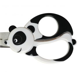 Kids Animal Scissors, panda, L: 13 cm, 1 pc [HOB-1382]