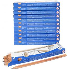 School Pencils, L: 18 cm, thickness 7 mm, 12x12 pc/ 1 pack [HOB-14176]