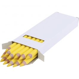 edu Jumbo Coloured Pencils, thickness 10 mm, lead 6,25 mm, light yellow, 12 pc/ 1 pack [HOB-408011]