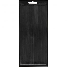 Stickers, black, borders, 10x23 cm, 1 sheet [HOB-170050]