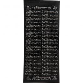 Stickers, black, velkommen, 10x23 cm, 1 sheet [HOB-170260]