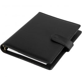 Planner, black, size 19x23,5x4 cm, ring folder, 1 pc [HOB-192650]