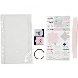 Plastic pouch with accessories, A5, 1 pc/ 1 pack [HOB-192661]