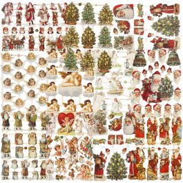 Vintage Die-Cuts, christmas, 16,5x23,5 cm, 30 sheet/ 1 pack [HOB-19370]