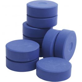 Watercolour, blue, H: 19 mm, D 57 mm, 10 pc/ 1 pack [HOB-627254]