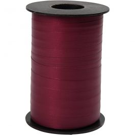 Curling Ribbon, W: 10 mm, dark red, matt, 250m