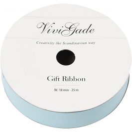 Curling Ribbon, W: 18 mm, light blue, 25m