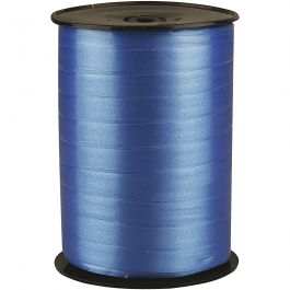 Curling Ribbon, W: 10 mm, blue, glossy, 250m