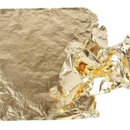Imitation Metal Leaf, gold, 16x16 cm, 25 sheet/ 1 pack, 0,625 m2 [HOB-20481]
