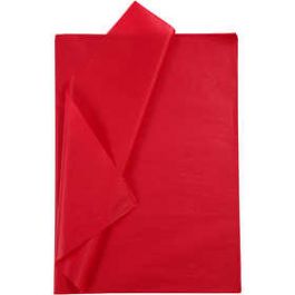 Tissue Paper, sheet 50x70 cm,  14 g, red, 25sheets [HOB20863]