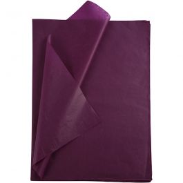 Tissue paper, sheet 50x70 cm, 17 g, burgundy, 25sheet/ 1 pack [HOB-20865]