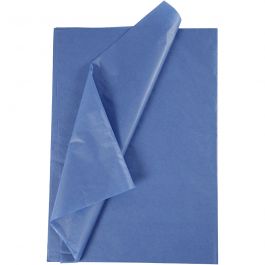Tissue paper, sheet 50x70 cm, 17 g, blue, 25sheet/ 1 pack [HOB-20866]