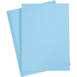 Card, sky blue, A4, 210x297 mm, 180 g, 20 sheet/ 1 pack [HOB-211056]