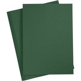 Card, fir green, A4, 210x297 mm, 180 g, 20 sheet/ 1 pack [HOB-21124]