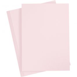 Card, light rose, A4, 210x297 mm, 210 g, 10 sheet/ 1 pack [HOB-21181]