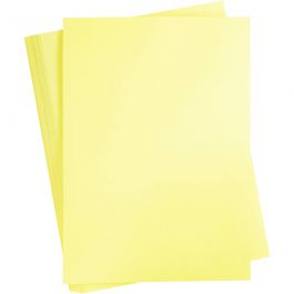 Card, canary yellow, A2, 420x600 mm, 180 g, 100 sheet/ 1 pack [HOB-21311]
