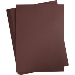 Card, coffee brown, A2, 420x600 mm, 180 g, 100 sheet/ 1 pack [HOB-21325]
