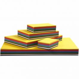 Creative Card, assorted colours, A3,A4,A5,A6, 180 g, 1500 ass sheets/ 1 pack [HOB-21421]