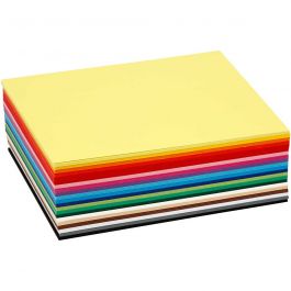 Creative Card, assorted colours, A6, 105x148 mm, 180 g, 120 ass sheets/ 1 pack [HOB-214260]