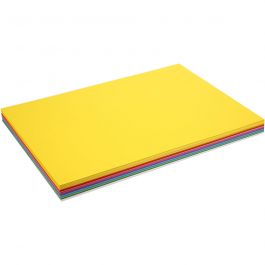 Happy Card, assorted colours, A2, 420x600 mm, 180 g, 300 ass sheets/ 1 pack [HOB-21432]