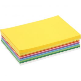 Happy Card, assorted colours, A5, 148x210 mm, 180 g, 300 ass sheets/ 1 pack [HOB-21435]