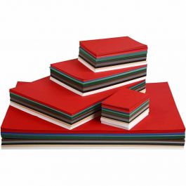 Christmas Card, assorted colours, A2,A3,A4,A5,A6, 180 g, 1800 ass sheets/ 1 pack [HOB-21440]