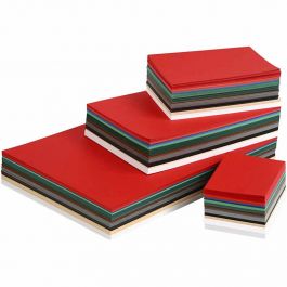 Christmas Card, assorted colours, A3,A4,A5,A6, 180 g, 1500 ass sheets/ 1 pack [HOB-21441]