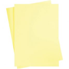 Card, canary yellow, A2, 420x600 mm, 180 g, 10 sheet/ 1 pack [HOB-21511]