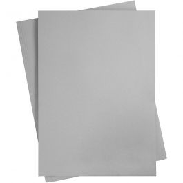Card, steel grey, A2, 420x600 mm, 180 g, 10 sheet/ 1 pack [HOB-21526]