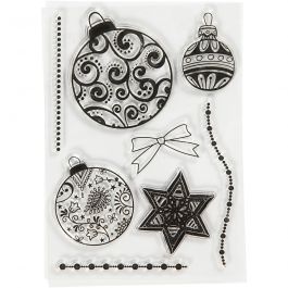  Silicone Motives, baubles, 10,5x15 cm, 1 sheet [HOB-21581]