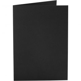 Cards, black, card size 10,5x15 cm, 220 g, 10 pc/ 1 pack [HOB-216012]