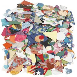Handmade Paper die-cut, size 25-130 mm, 110 g, 500 g/ 1 pack [HOB-21638]