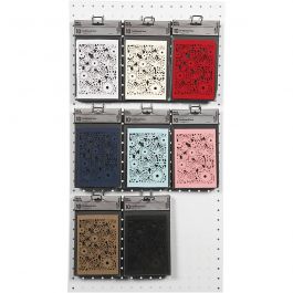 Lace Patterned cardboard, assorted colours, 10,5x15 cm, 200 g, 8x10 pack/ 1 pack [HOB-216923]