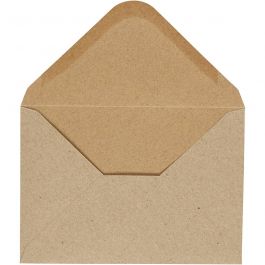 Envelope, natural, envelope size 11,5x16 cm, 110 g, 10 pc/ 1 pack [HOB-217016]